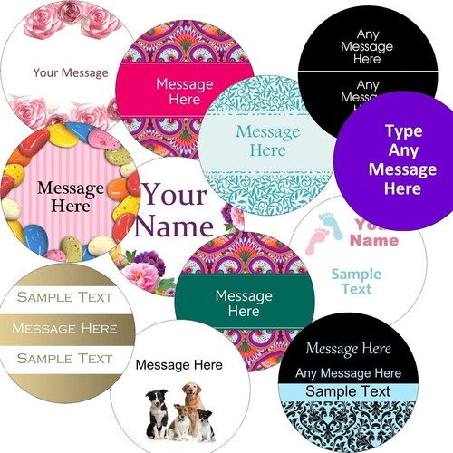 Personalised 51mm circle - personalised,