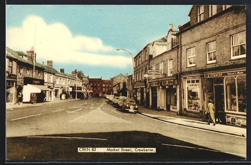 Crewkerne market street with - street,