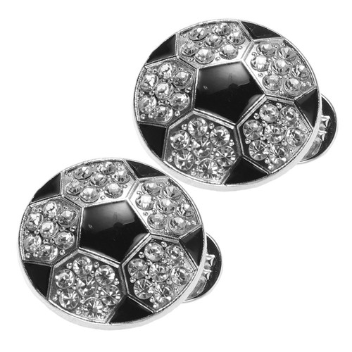 2pcs soccer souvenir brooch - 2pcs,