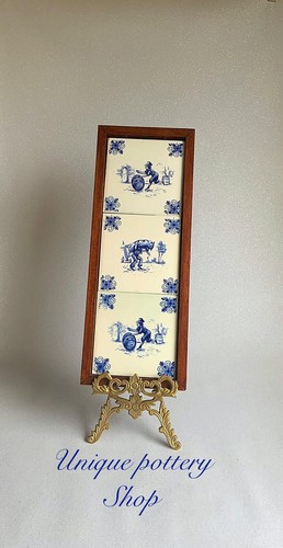 Set framed vintage dutch - vintage,