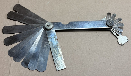 Sided feeler gauge ruler - sided,
