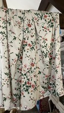 vintage 1950s painterly florals curtains