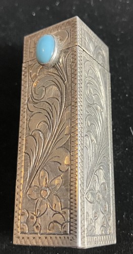 Antique 800 silver etched - antique,
