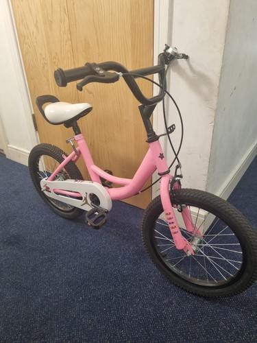 Pink unisex kids bike - pink, in