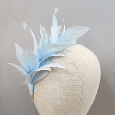 Pale Blue Feather Headband