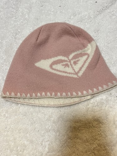 Roxy pink cream knit cap - pink,