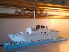 Scatch built Wooden SS Seacroft Liner Beautiful Decorative Piece 