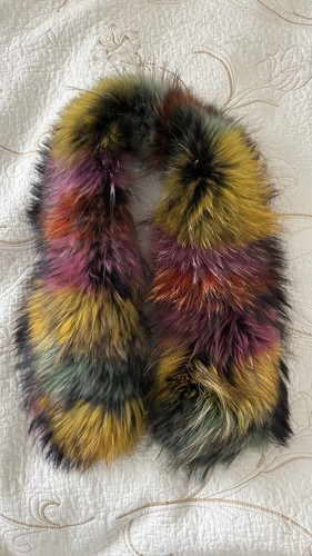Luxury multi color genuine fur - multi-color,