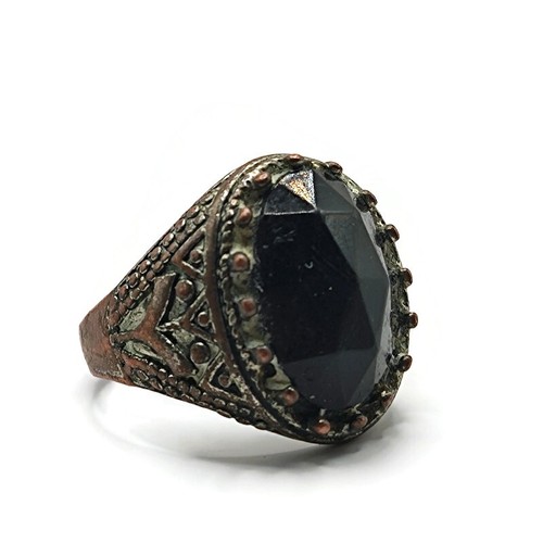 Vintage men ring - men's, black