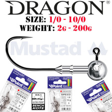 DRAGON Jig heads ALL SIZES /