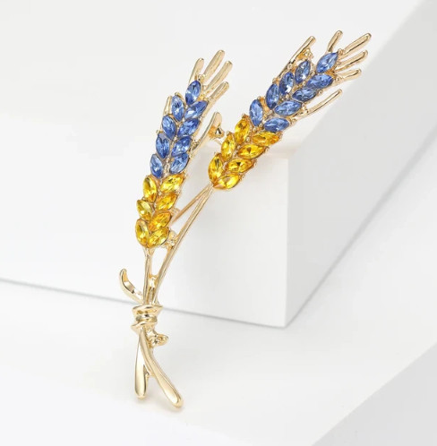 Brooch grain ear spikelet - brooch,