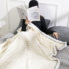 200*230cm Bed Throw Anxiety Sleep Therapy Blanket Multifunctional Warm Blanket  