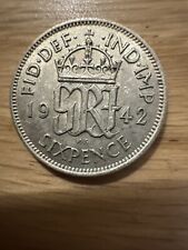KING GEORGE VI SIXPENCE - .500