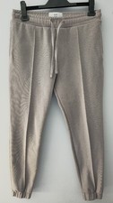 Novu Collection Size Medium Men’s Trouser Joggers Grey Cuffed Bottoms