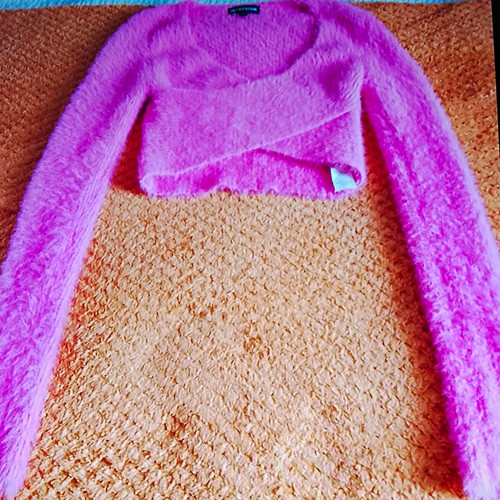 Prettylittlething pink fuzzy - pink,