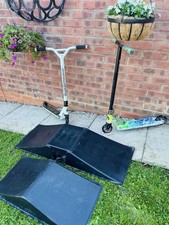 SLAMM Stunt Scooter bundle & 2 Ramps