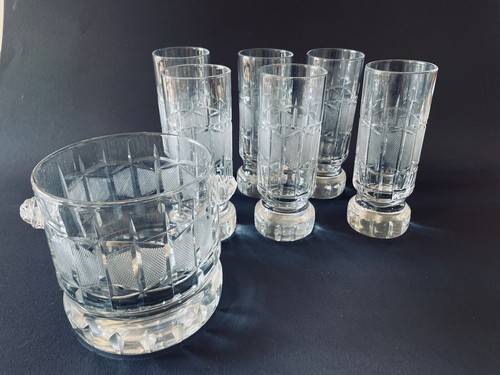 Blue set crystal whisky - of,