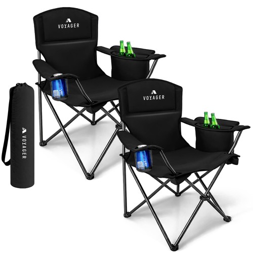 Folding camping chairs pack - chairs, 2