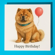 Chow Chow Dog  - Happy