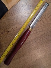 Record POWER HSS Sheffield England oval skew chisel W~1" L~16" H~8 3/4" 307g 