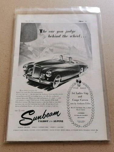 Vintage talbot sunbeam - sunbeam, alpine
