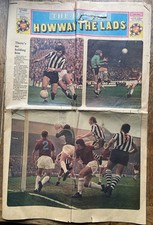 1974 NEWCASTLE JOURNAL Soccer Souvenir-FA Cup Semi final Special-HOWWAY THE LADS