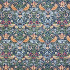 WILLIAM MORRIS STRAWBERRY THIEF Linen Blend Upholstery Curtain Cushion Fabric