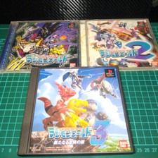 Lot 3 Digimon World 1 2 3 set