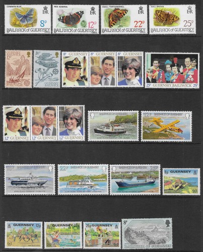 Guernsey 1981 86 sets - gb,