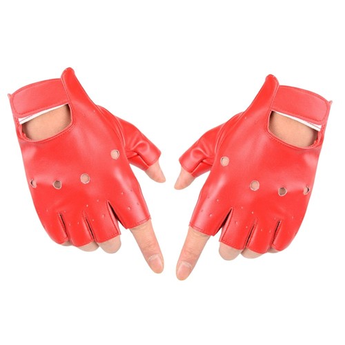 1pair half finger gloves - gloves, pu