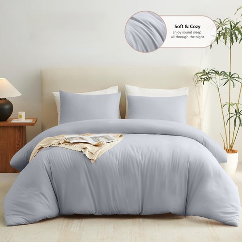 Silver duvet cover - silver,
