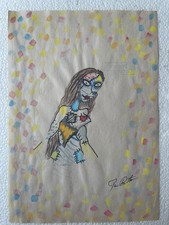 tim burton drawing and