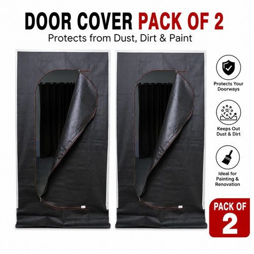 Anti dust door cover zipper - 2x,