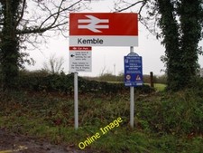 Photo 6x4 Signs at Kemble Railway Station  c2013