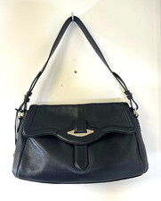 Radley Black Leather Cheadle Shoulder Bag, Metal Dog Charm + Dust Bag