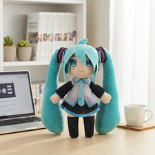 UK Seller, Japanese Anime Hatsune Miku Soft Stuffed Plush Toy Doll 33cm