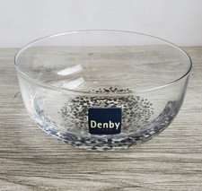 Denby Jet Glass Dessert Bowl New Unused