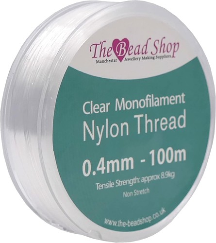 Clear nylon thread - 0.4mm,