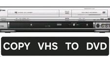 Funai DRVR-B778S VHS DVD Recorder Copy VHS To DVD Original Remote & Set Up Guide