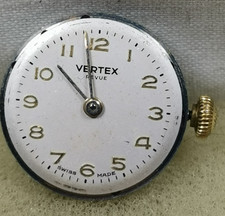 Vertex Revue  15j.  Cal. 78  Swiss Watch Movement   Repair/Parts#