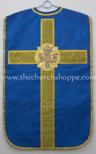 Blue chasuble fiddleback - blue,