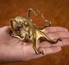 Brass Octopus Figurine Small
