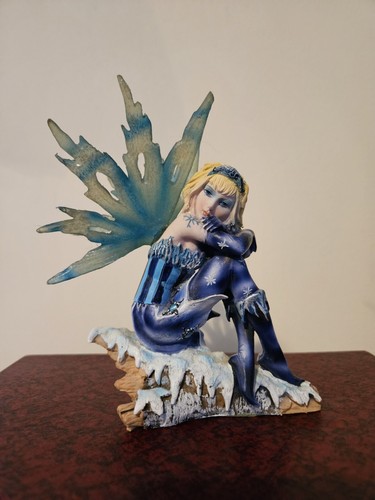Ice fairy figurine - figurine, blue