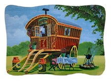 Romany Gypsy Caravan Magnet -