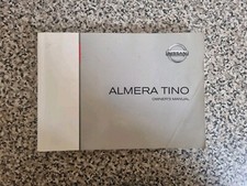 NISSAN  ALMERA TINO   OWNERS MANUAL / HANDBOOK  