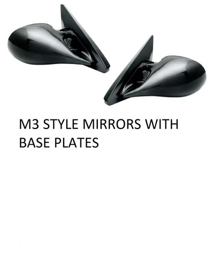 Black manual mirrors - manual, bmw