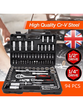 94PC 1/2" 1/4" Socket Set &