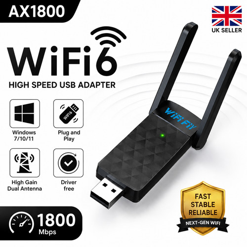 1800mbps usb wifi adapter dual - adapter,