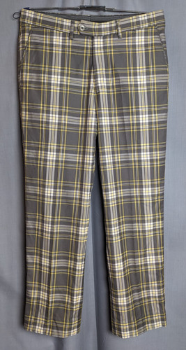 Galvin green plaid pants - galvin,