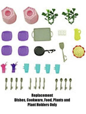 NEW BARBIE DREAM HOUSE-  GRG93  Dishes, Cookware, Food, Plants and Plant Holders